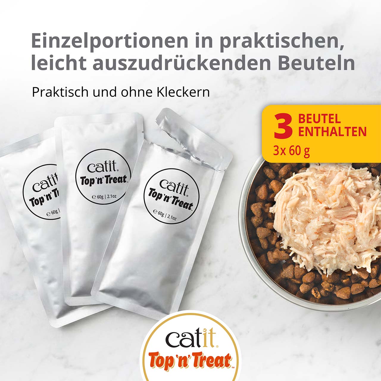 Leicht auszudrückende Portionsbeutel