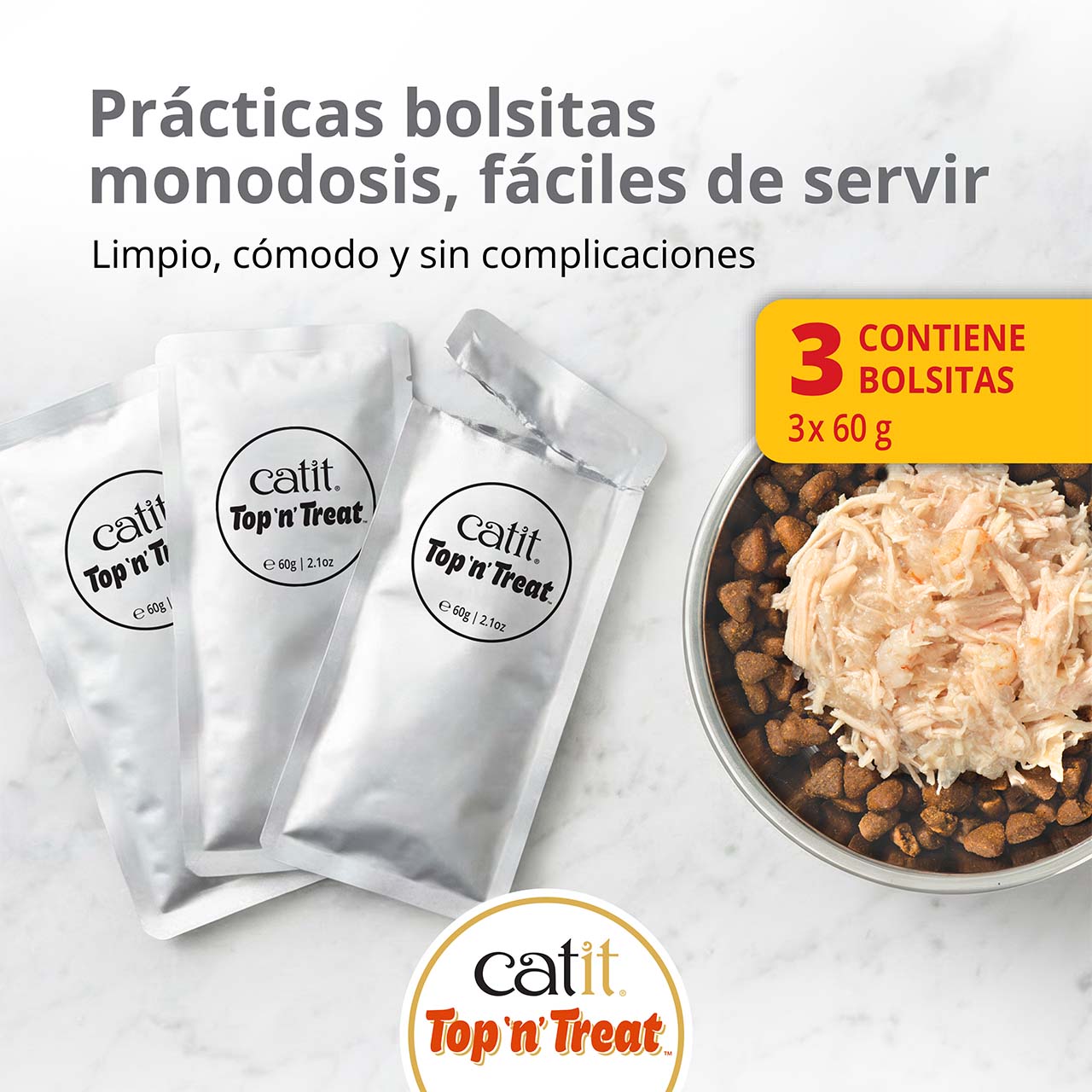Sobres monodosis fáciles de servir