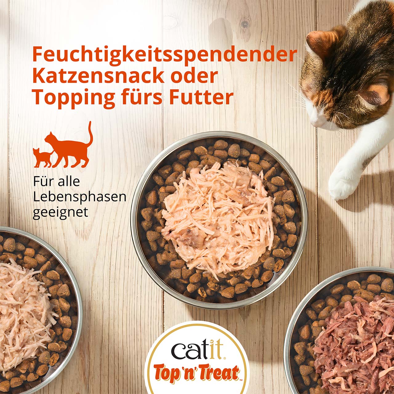 Nass-Snack oder Topping fürs Futter zur Unterstützung der Flüssigkeitszufuhr