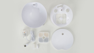 Top view of all parts of the PIXI Mini Fountain
