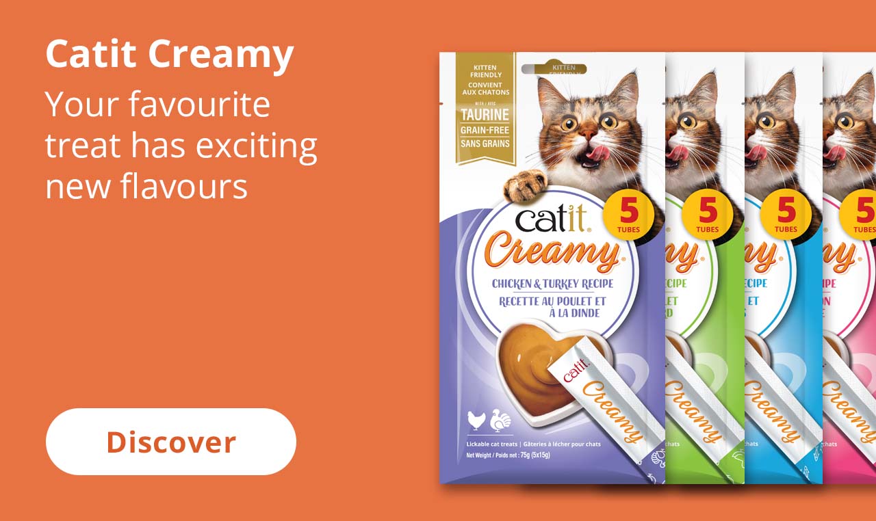 Catit Creamy packagings of new Creamy flavours