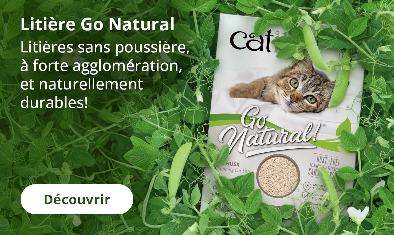 Litière Go Natural - Litières sans poussière, à forte agglomération, et naturellement durables!