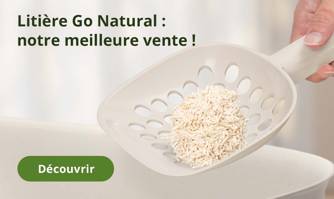 Litière Go Natural :
notre meilleure vente !