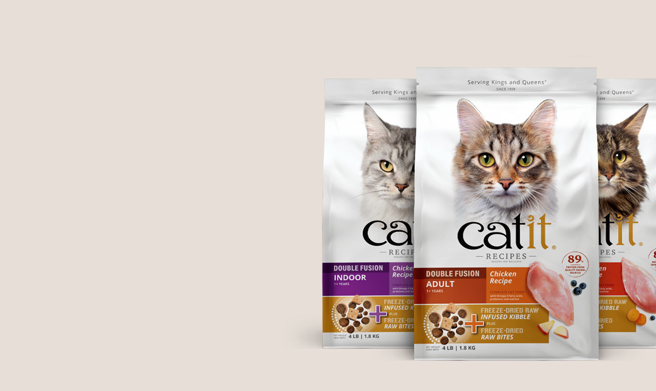 three bags Catit Double fusion