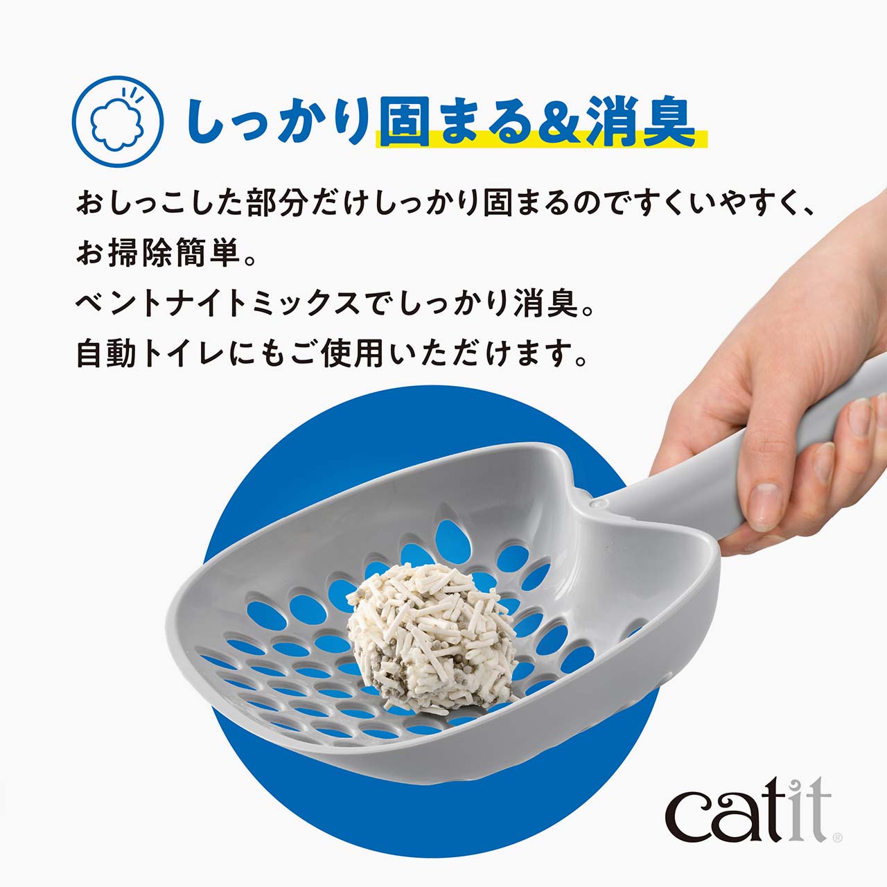 しっかり固まる＆消臭
