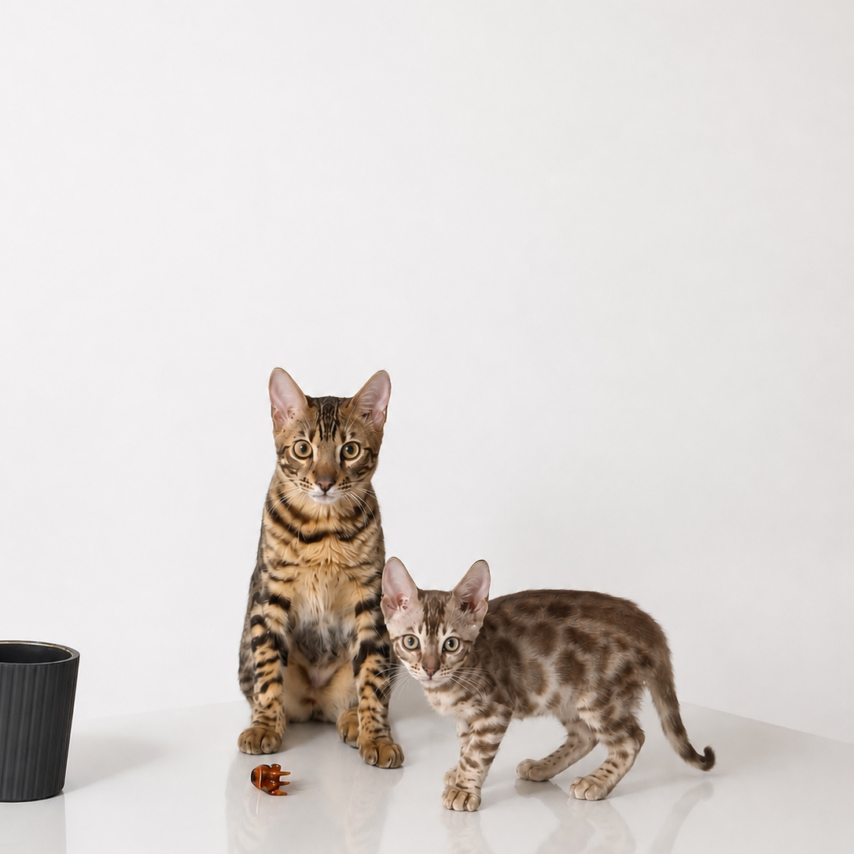 cat named Nala y Simba