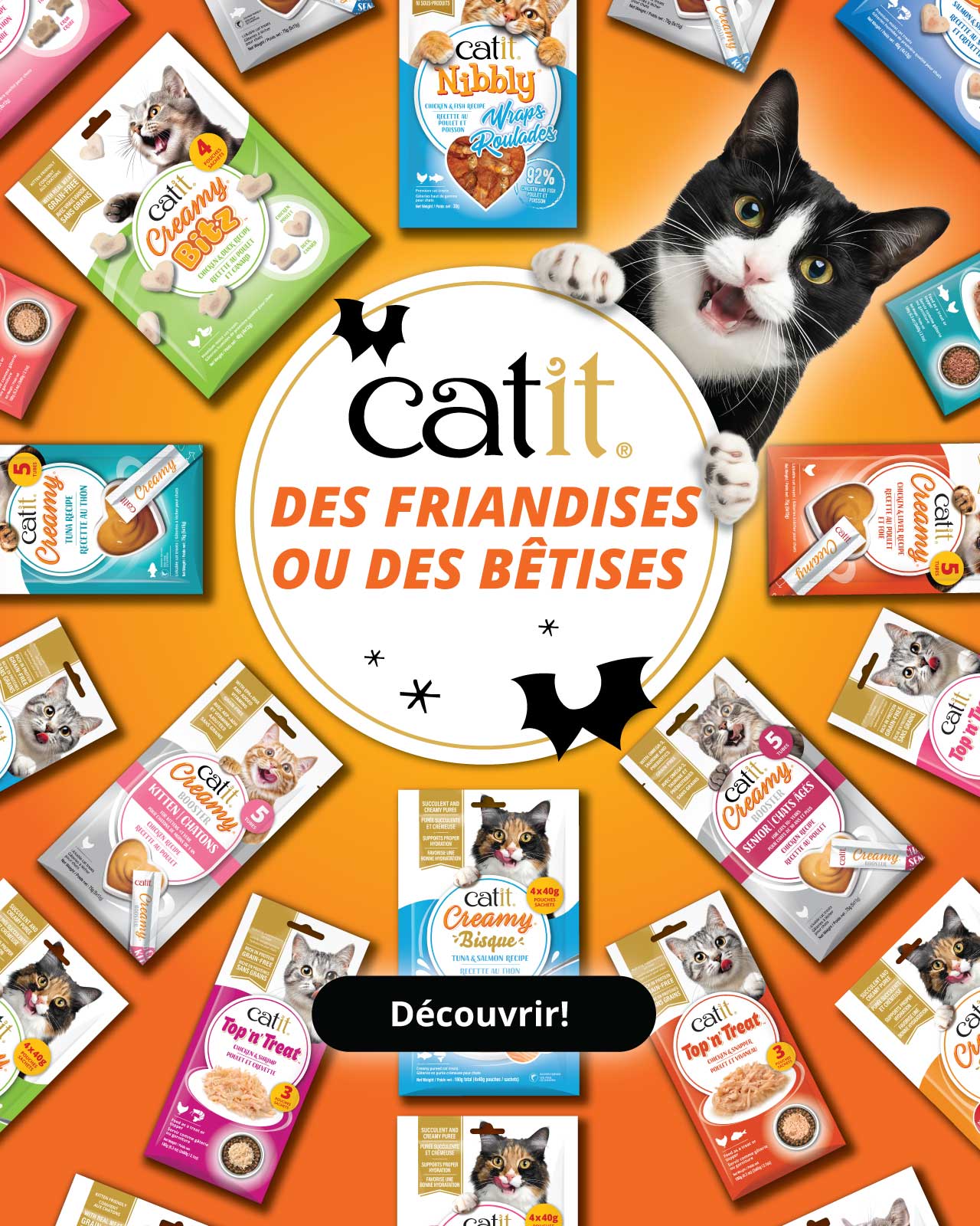 Gâteries pour chats Catit - Des Friandises ou de Bêtises