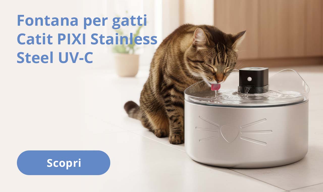 Fontana per gatti
Catit PIXI Stainless Steel UV-C