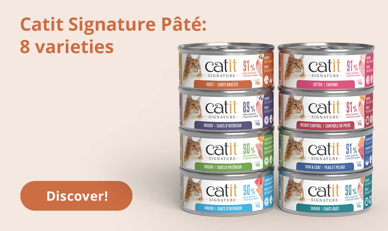 Pâtés Catit Signature:
8 variétés
