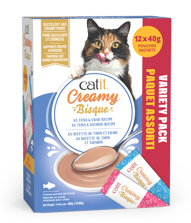 Catit Creamy Bisque Fish Variety Pack - Canadian packaging