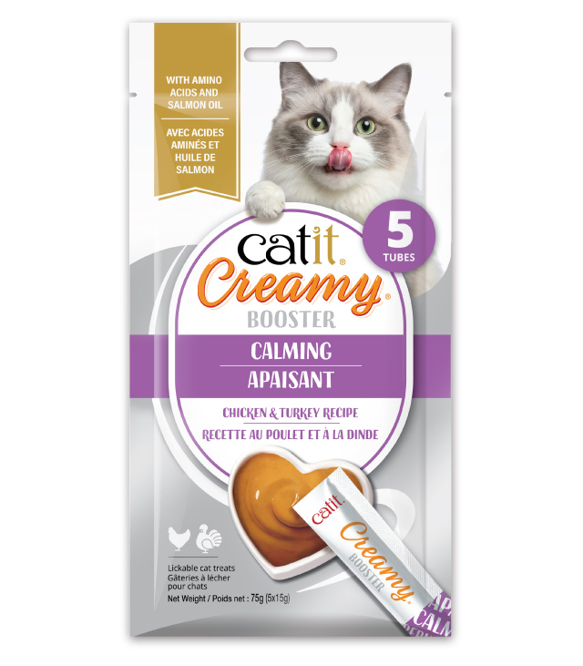 Catit Creamy Booster Calming 5-Pack - Canadian packaging