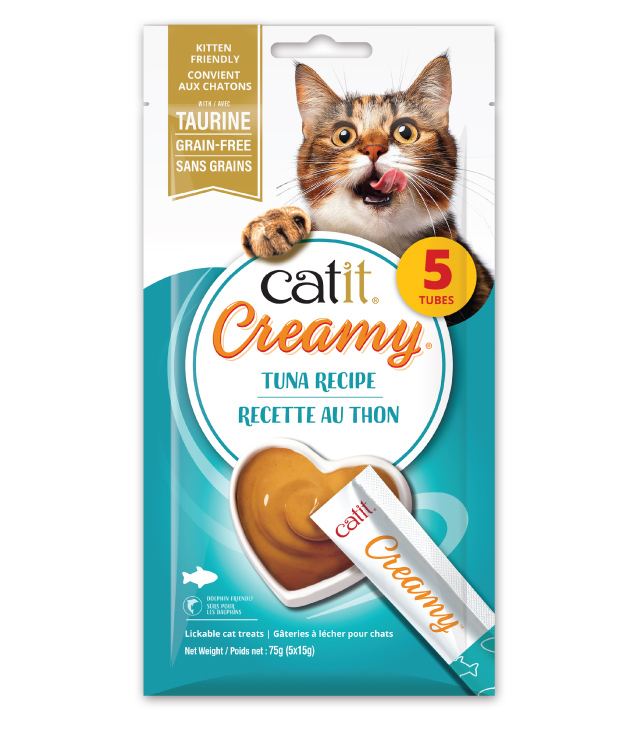 Catit Creamy Tuna Recipe 5-Pack - Canadian packaging