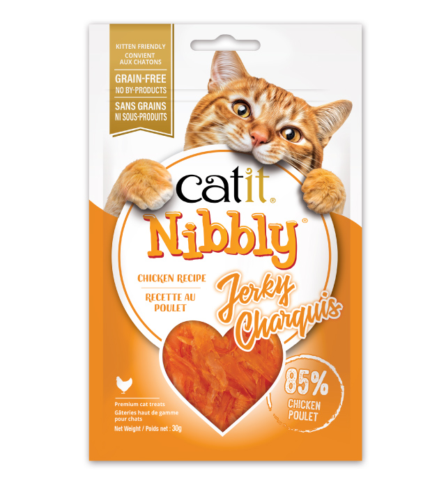 Catit Nibbly Jerky Chicken Recipe - Canadian packaging
