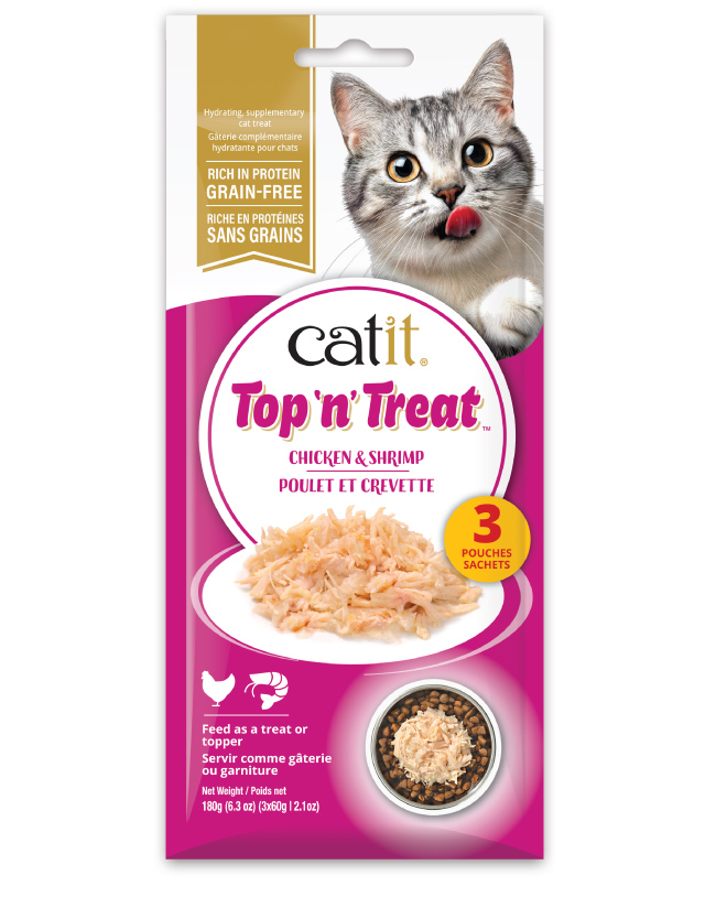 Catit Top 'n' Treat Chicken & Shrimp - Canadian packaging