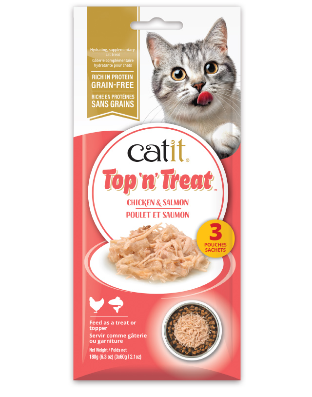 Catit Top 'n' Treat Chicken & Salmon - Canadian packaging