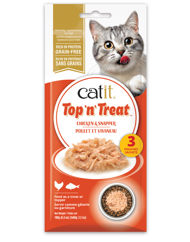 Catit Top 'n' Treat Chicken & Snapper - Canadian packaging