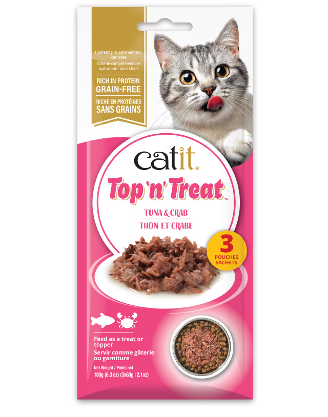Catit Top 'n' Treat Tuna & Crab - Canadian packaging