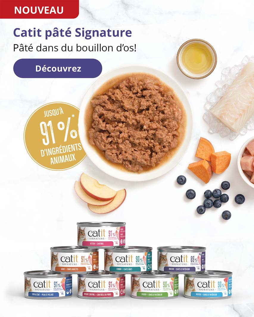 Nourriture humide Catit Signature — Pâté Signature dans un savoureux bouillon d’os !