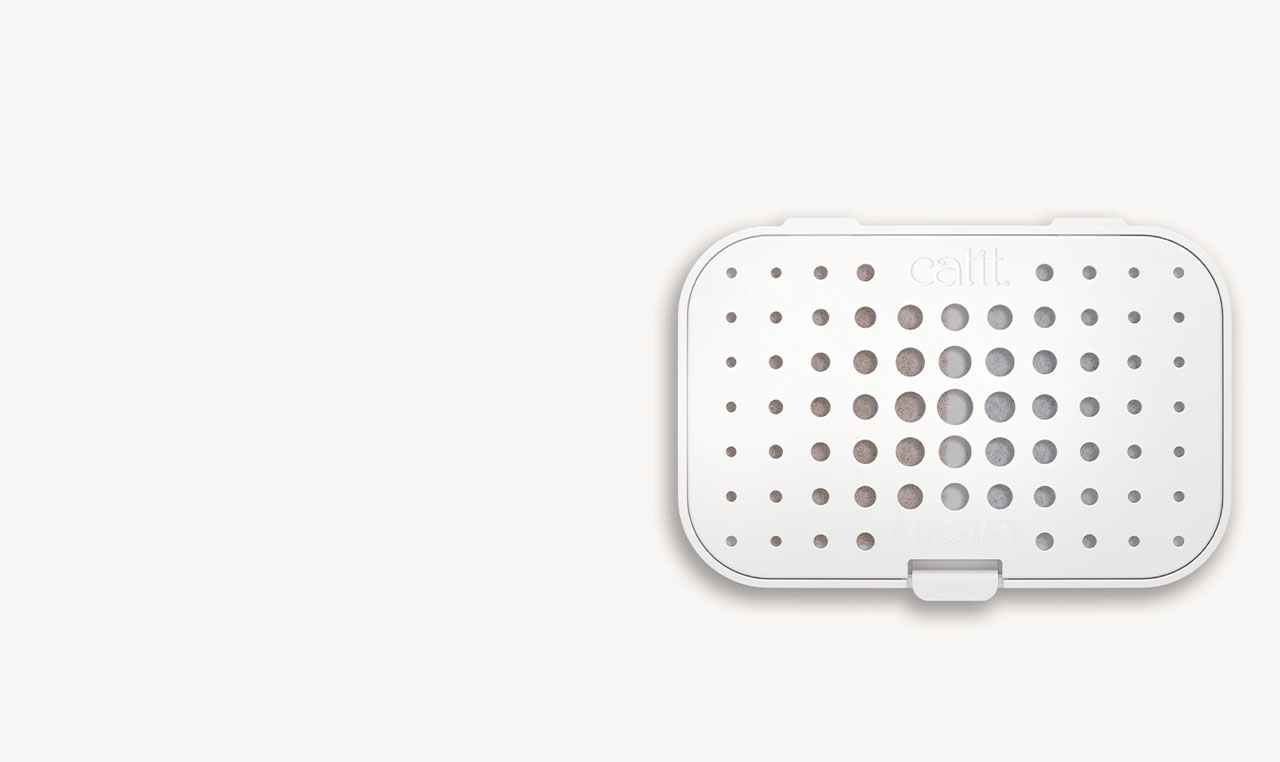 Catit Airsift odor-reducing filter pod for cat litter boxes